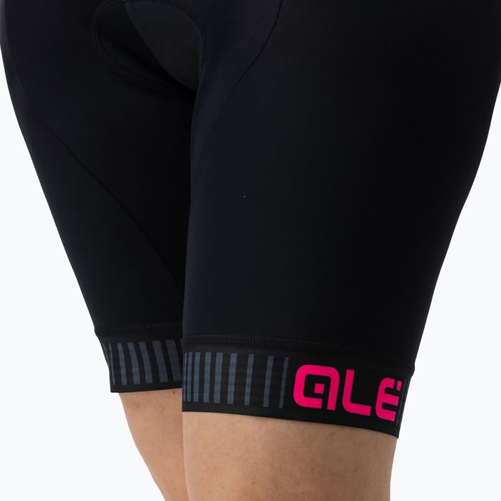 Női kerékpáros rövidnadrág Alè Pantalone C/B Traguardo bibshort fekete/rózsaszín L11551518 8