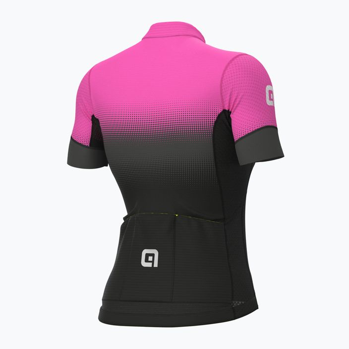 Női kerékpáros trikó Alé Gradient fekete/rózsaszín L22175543 2