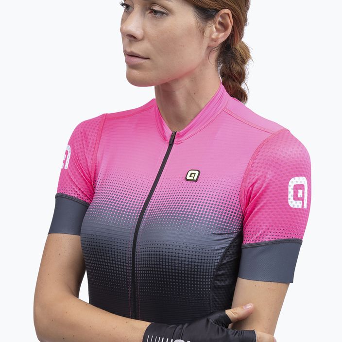 Női kerékpáros trikó Alé Gradient fekete/rózsaszín L22175543 5