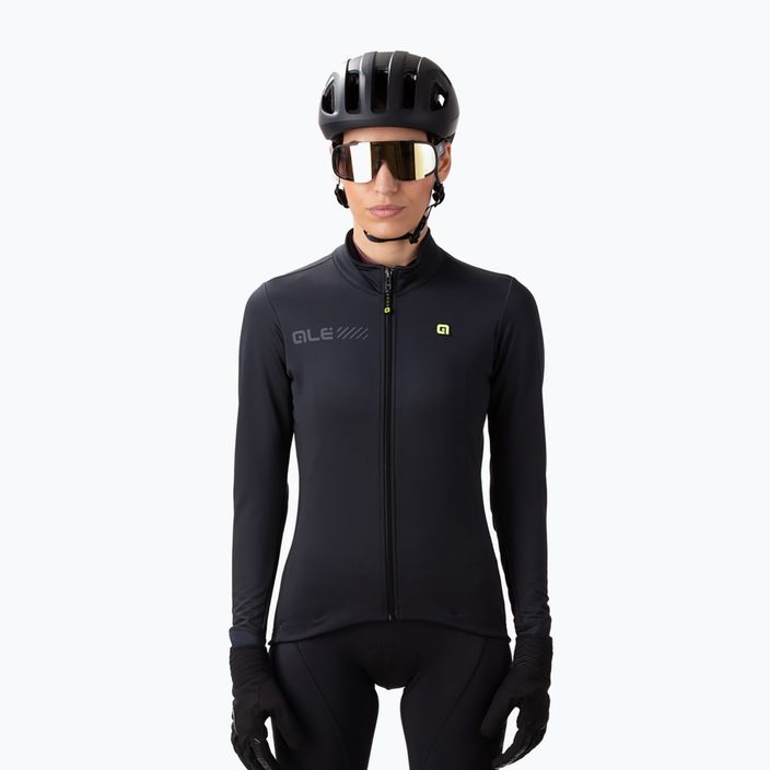Női kerékpáros kabát Alé Fondo 2.0 fekete