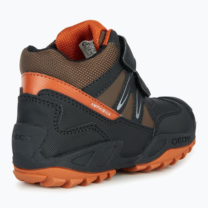 Junior cipő Geox New Savage Abx black/dark orange 10