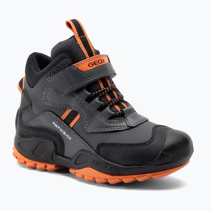 Junior cipő Geox New Savage Abx dark grey/orange