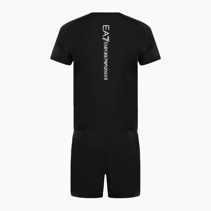 EA7 Emporio Armani Ventus7 Travel fekete póló + rövidnadrág szett 2