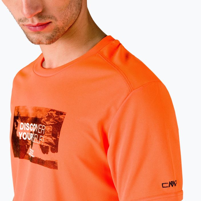 Férfi CMP trekking póló narancssárga 30T5057/C706 4