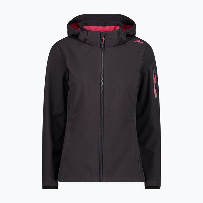 Női CMP Zip softshell kabát fekete/rózsaszín 39A5006/05UG 6