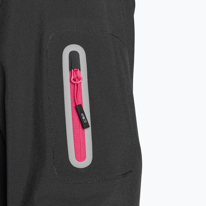 Női CMP Zip softshell kabát fekete/rózsaszín 39A5006/05UG 4