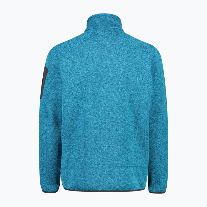 Férfi CMP kék fleece pulóver 3H60747N/15ML 3