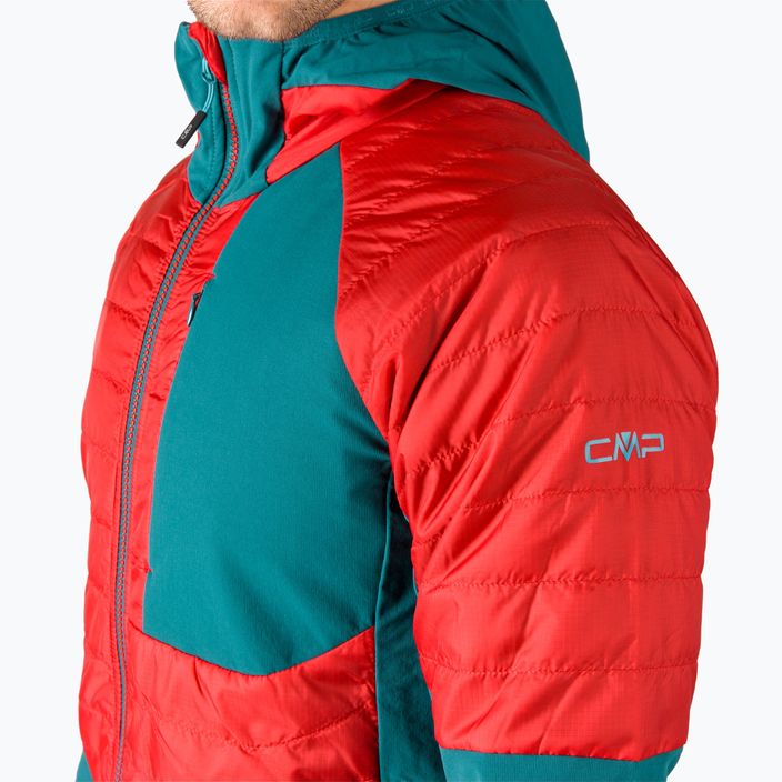 Férfi CMP Fix hibrid kabát piros 32Z6477/C812 4