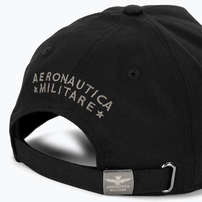 Férfi baseball sapka Aeronautica Militare Basic With Metal Eagle jet black 4