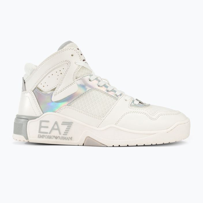 Cipő EA7 Emporio Armani Basket Mid white/iridescent 2