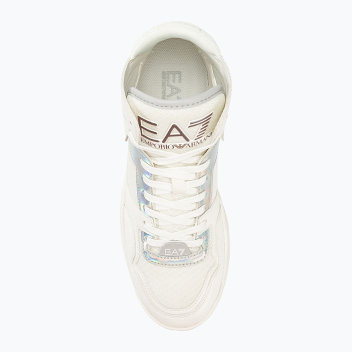 Cipő EA7 Emporio Armani Basket Mid white/iridescent 5