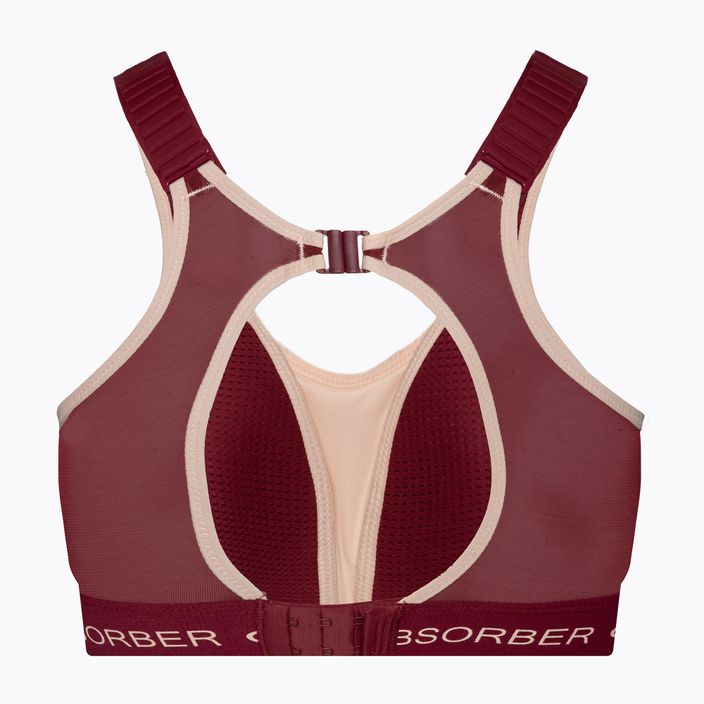 Shock Absorber Ultimate Run Bra párnázott tibeti piros edzőmelltartó 4