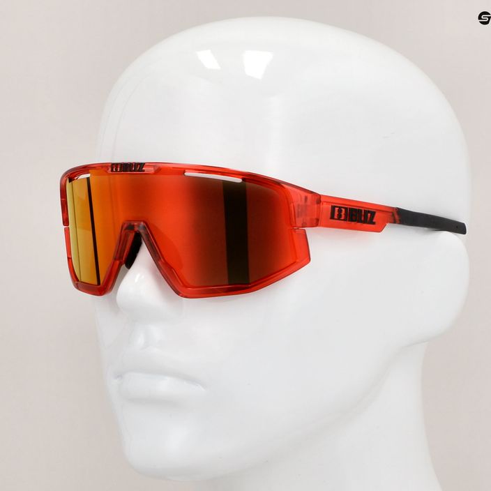 Bliz Fusion S3 átlátszó piros / barna piros multi 52305-44 kerékpáros szemüveg 8