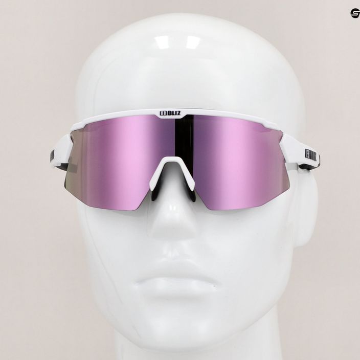Bliz Breeze S3+S0 matt fehér / barna rózsaszín multi / átlátszó kerékpáros szemüveg P52102-04 8