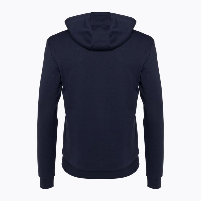 Férfi pulóver EA7 Emporio Armani Train Logo Series Oversize Logo Hoodie Coft navy blue 2