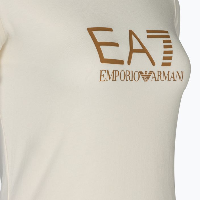 Női póló EA7 Emporio Armani Train Shiny pristine/logo brown 3