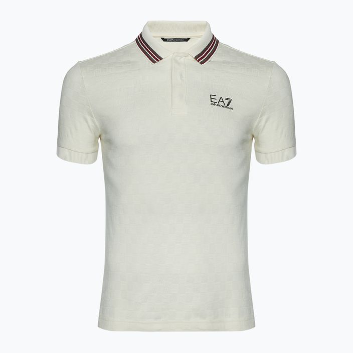 Férfi EA7 Emporio Armani Golf Pro Polo Pro Polo Check ezüst nyír póló