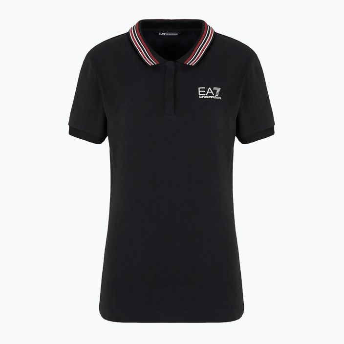 Női EA7 Emporio Armani Golf Pro Polo Polo Damier fekete ing