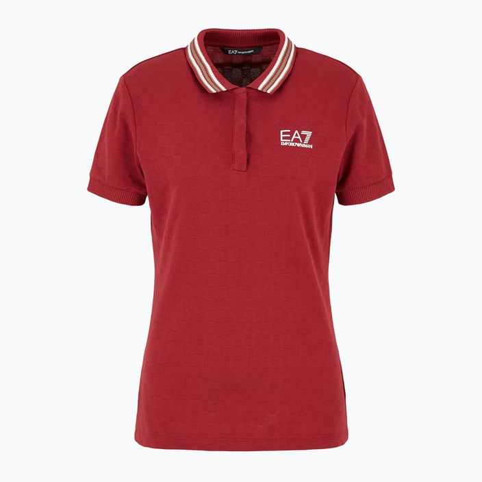 Női EA7 Emporio Armani Golf Pro Polo póló Damier syrah póló 5