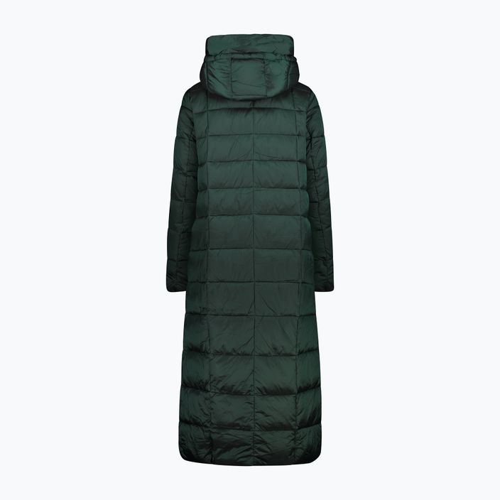 Női CMP Coat Fix Hood Down kabát Zöld 32K3136 6