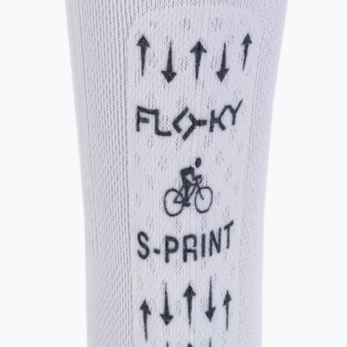 DMT S-Sprint biomechanikus kerékpáros zokni fehér 0045 4
