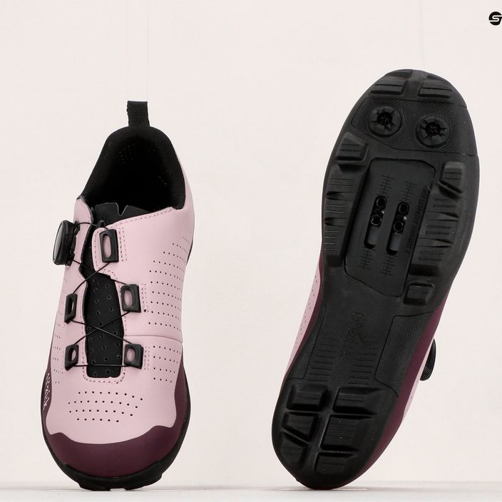 Női MTB kerékpáros cipő Fizik Terra Atlas rózsaszín TEX5BPR1K3710 17