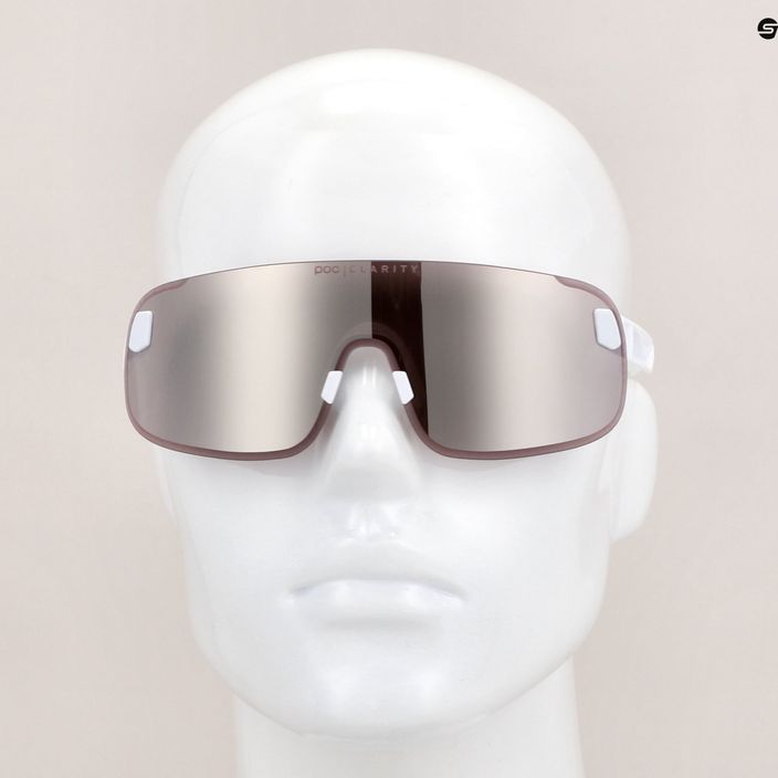 Kerékpáros szemüveg POC Elicit hydrogen white/clarity road silver 8