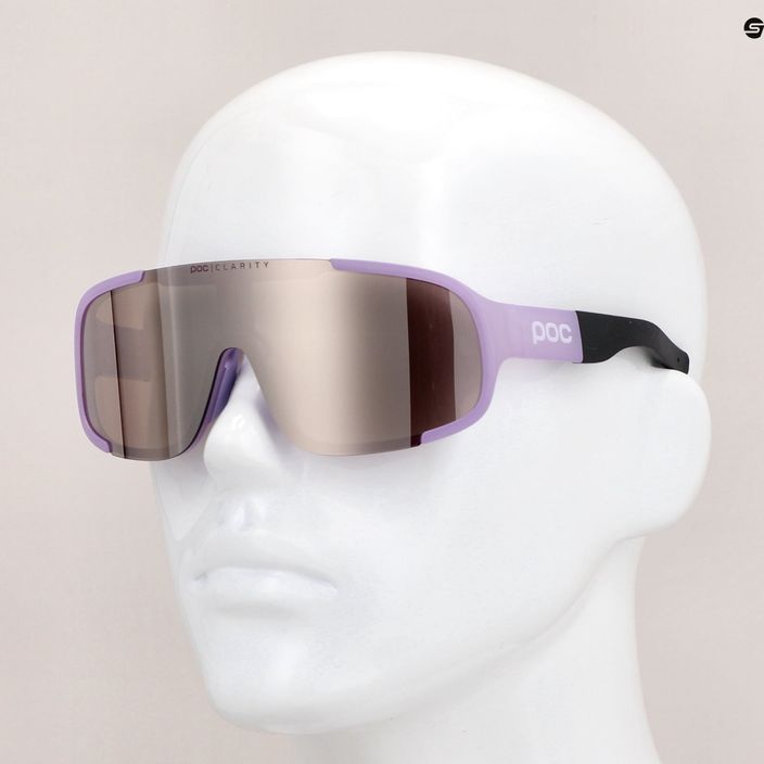 Kerékpáros szemüveg POC Aspire purple quartz translucent/clarity road silver 6