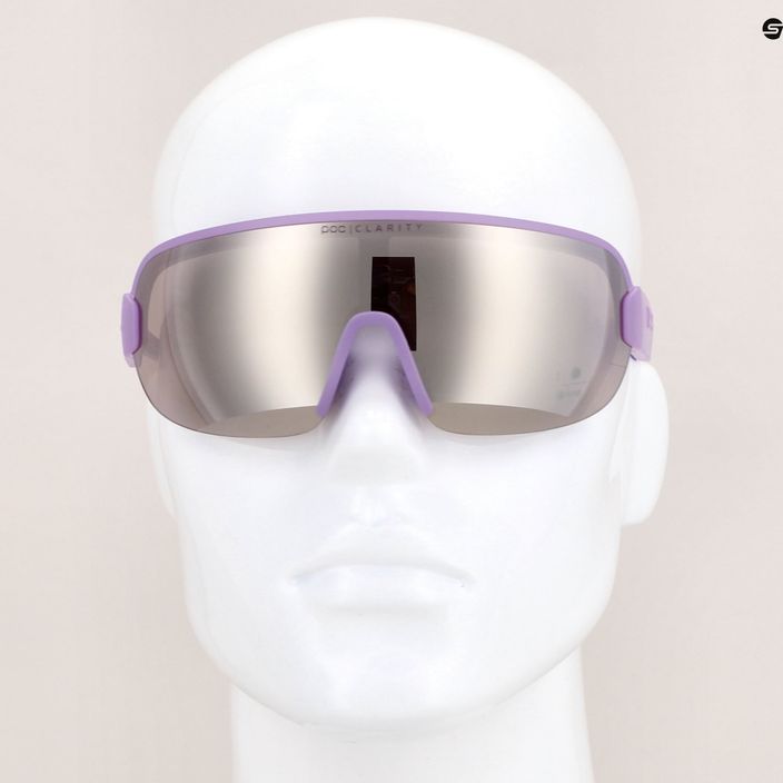 Kerékpáros szemüveg POC Aim purple quartz translucent/clarity road silver 6