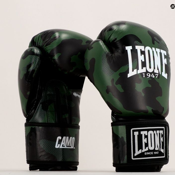 Leone terepszínű zöld bokszkesztyű GN324 14