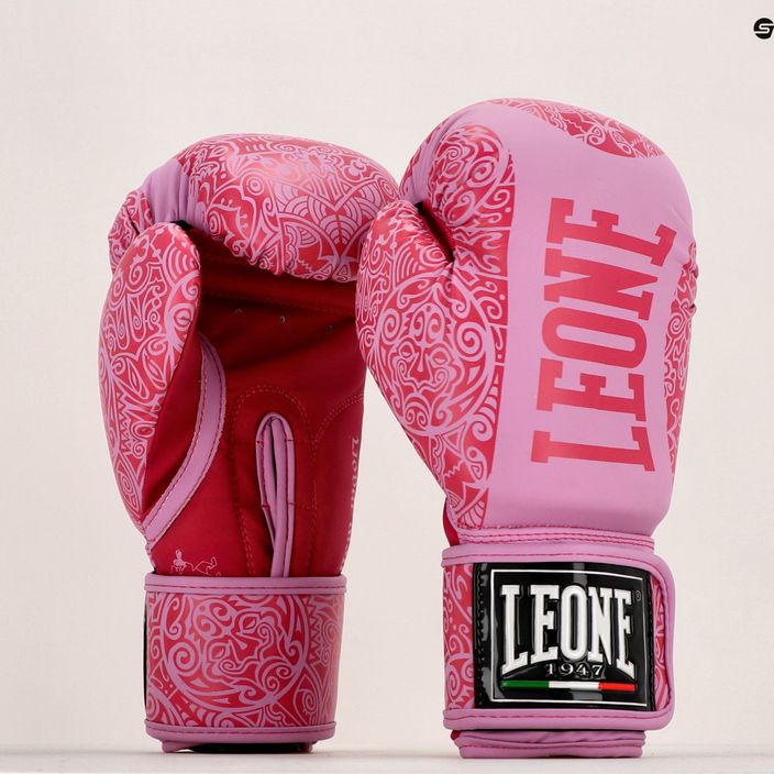 Leone Maori rózsaszín bokszkesztyű GN070 14