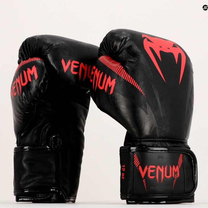 Venum Impact bokszkesztyű fekete VENUM-03284-100-10OZ 16