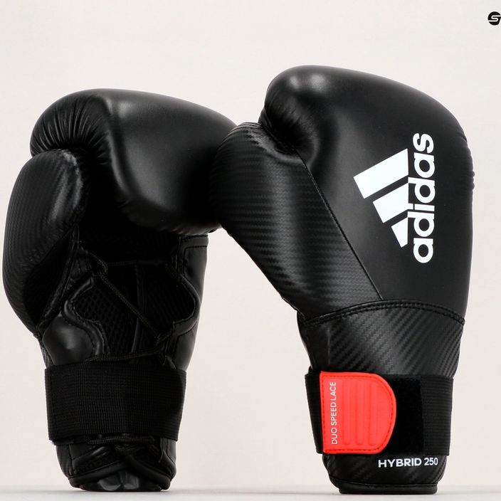 adidas bokszkesztyű Hybrid 250 Duo Lace fekete ADIH250TG 9