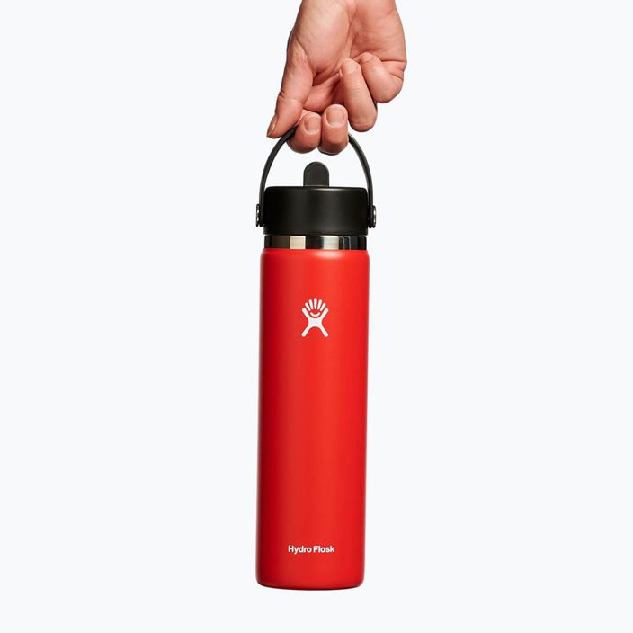 Hydro Flask Wide Flex Straw termikus palack 710 ml piros W24BFS612 4