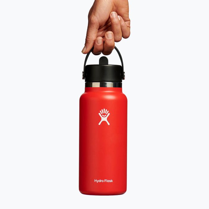 Hydro Flask Wide Flex Straw termikus palack 945 ml piros W32BFS612 3