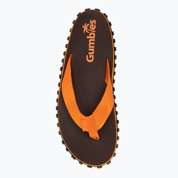 Flip flopok Gumbies Duckbill brown / orange 5