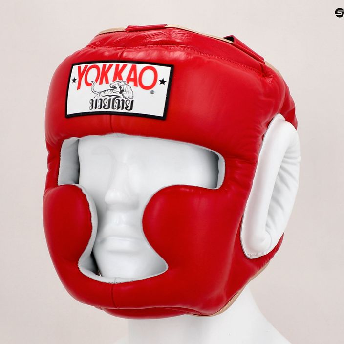 YOKKAO edzés fejvédő harci sport sisak piros HYGL-1-2 12