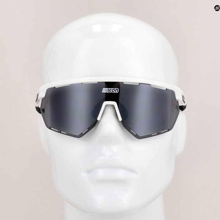 SCICON Aerowing fehér fényes/scnpp többtükrös ezüst kerékpáros szemüveg EY26080802 9
