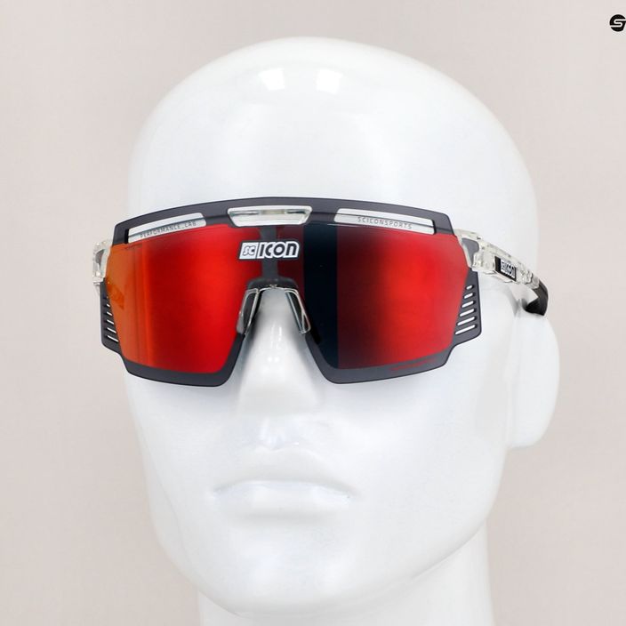 SCICON Aerowatt kristály fényes/scnpp többtükrös piros kerékpáros szemüveg EY37060700 8