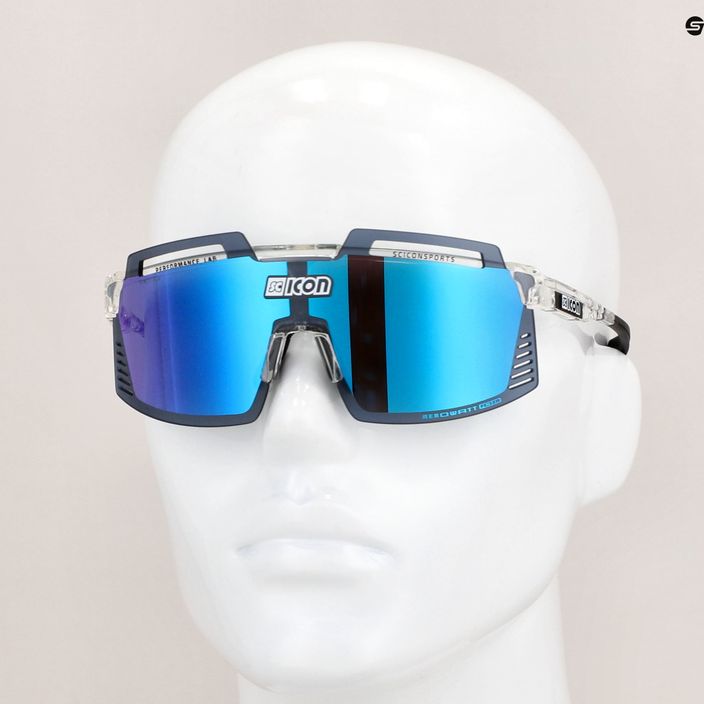SCICON Aerowatt Foza kristály fényes/scnpp többtükrös kék kerékpáros szemüveg EY38030700 8