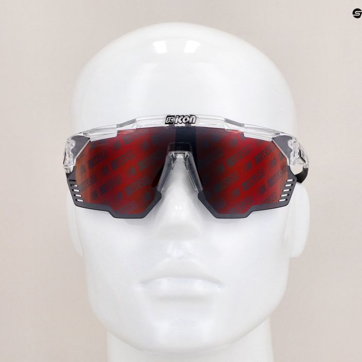 SCICON Aeroshade Kunken kristály fényes/scnpp monogram többtükrös piros kerékpáros szemüveg EY31130700 9