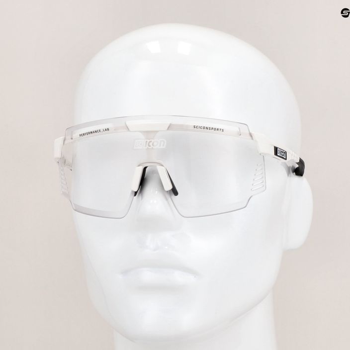 SCICON Aerowatt fehér fényes/scnpp fotokróm ezüst kerékpáros szemüveg EY37010800 11