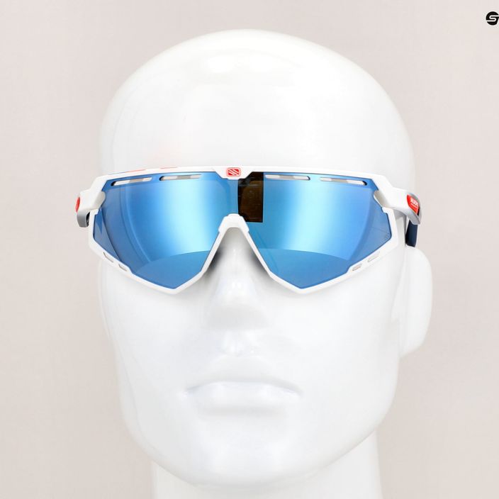 Rudy Project Defender fehér fényes / fade kék / multilaser ice kerékpáros szemüveg SP5268690020 9
