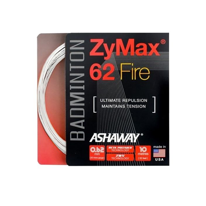 ASHAWAY ZyMax 62 Fire tollaslabda húr - szett fehér 2