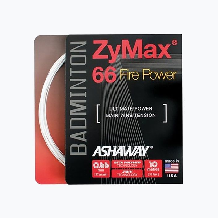 Tollaslabda húr ASHAWAY ZyMax 66 Power - fehér szett