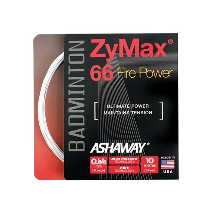 Tollaslabda húr ASHAWAY ZyMax 66 Power - fehér szett 2