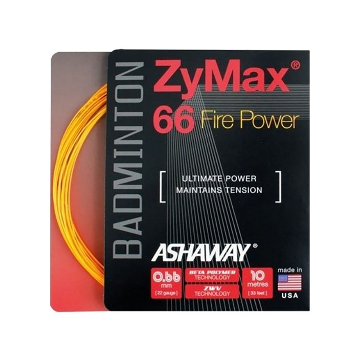 Tollaslabda húr ASHAWAY ZyMax 66 Power - narancssárga szett 2