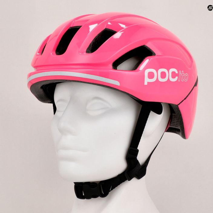 Gyermek kerékpáros sisak POC POCito Omne MIPS fluorescent pink 9