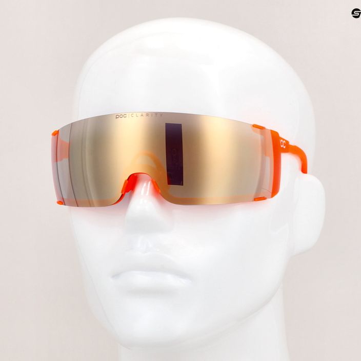 Kerékpáros szemüveg POC Propel fluorescent orange translucent/clarity road gold 12