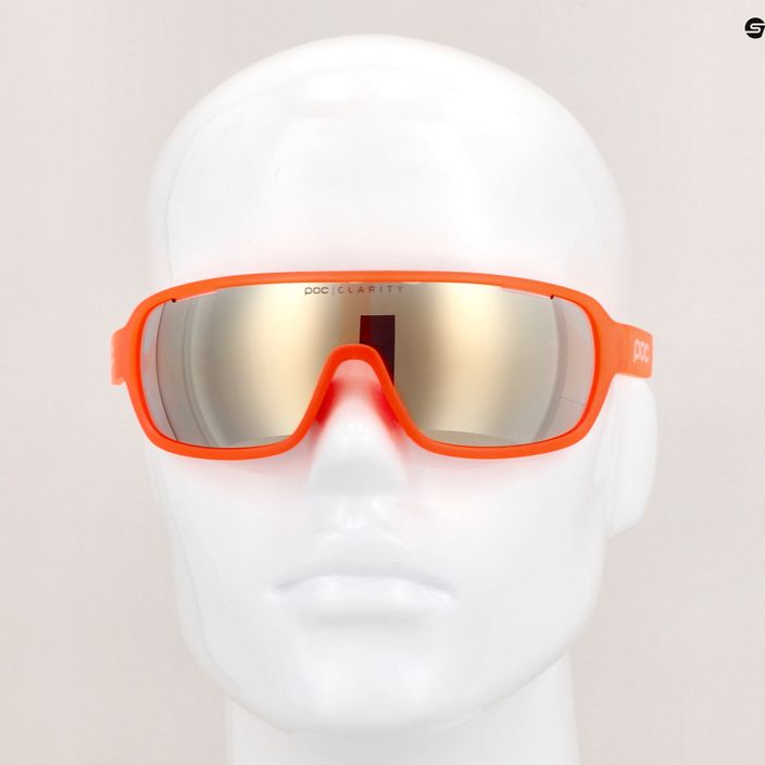 Kerékpáros szemüveg POC Do Blade fluorescent orange translucent/clarity road gold 6
